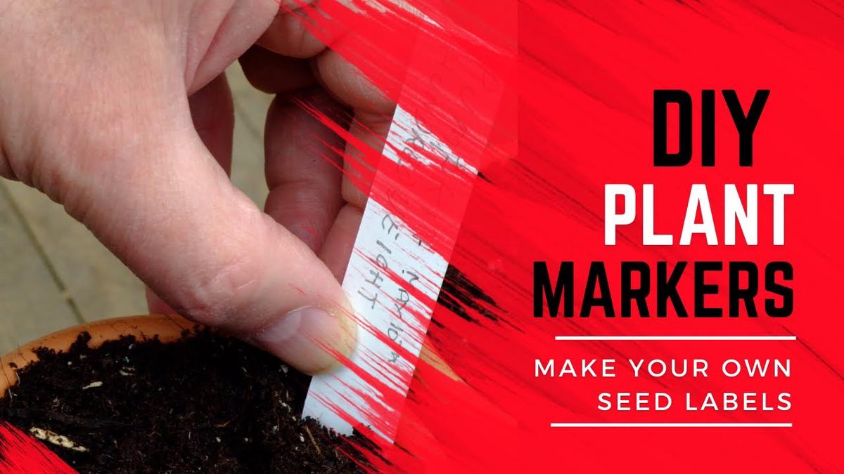 'Video thumbnail for Diy Plant Markers - make your own seed labels'