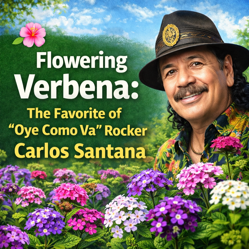🌸 Flowering Verbena: The Favorite of “Oye Como Va” Rocker Carlos Santana