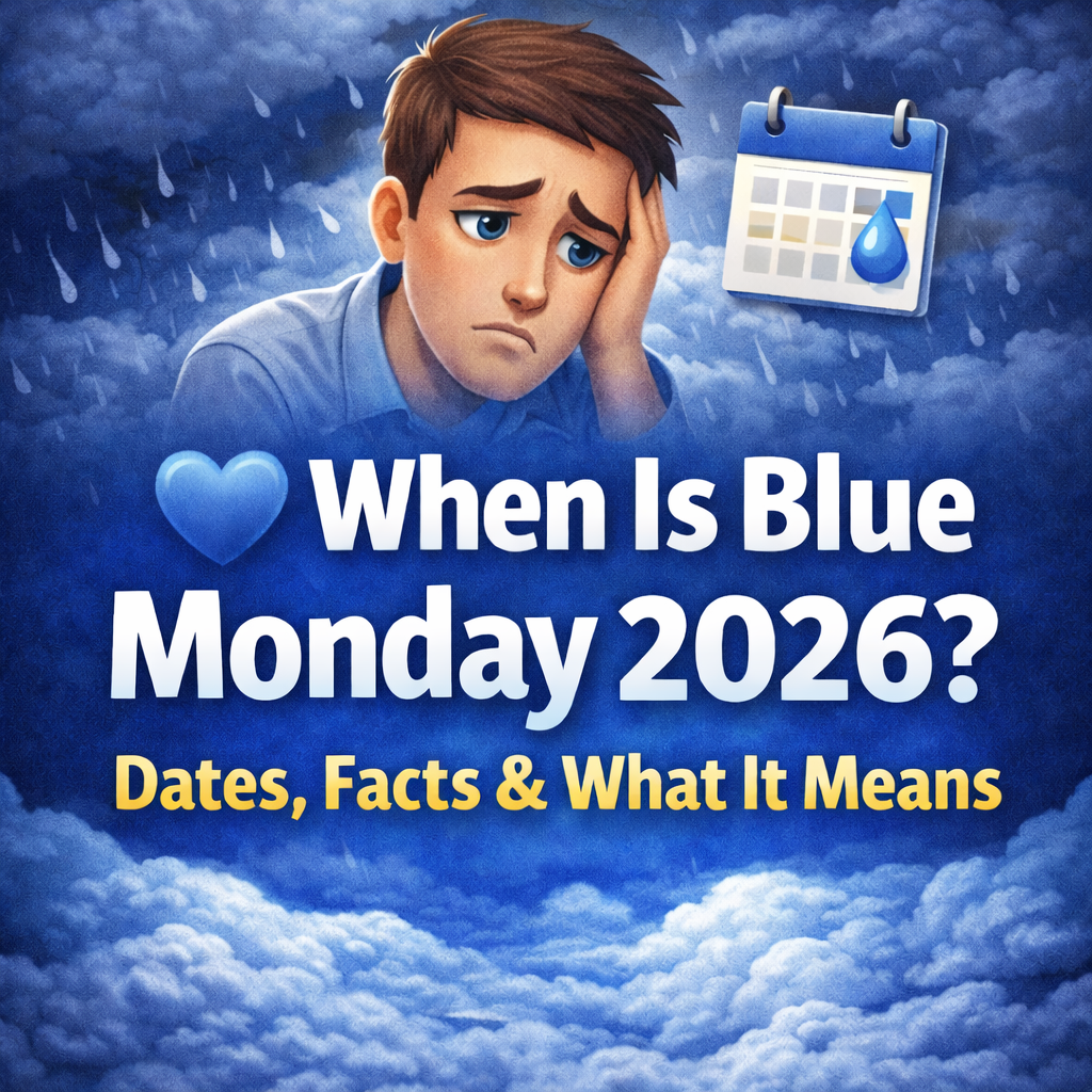 💙 When Is Blue Monday 2026? Dates, Facts, and What It Means