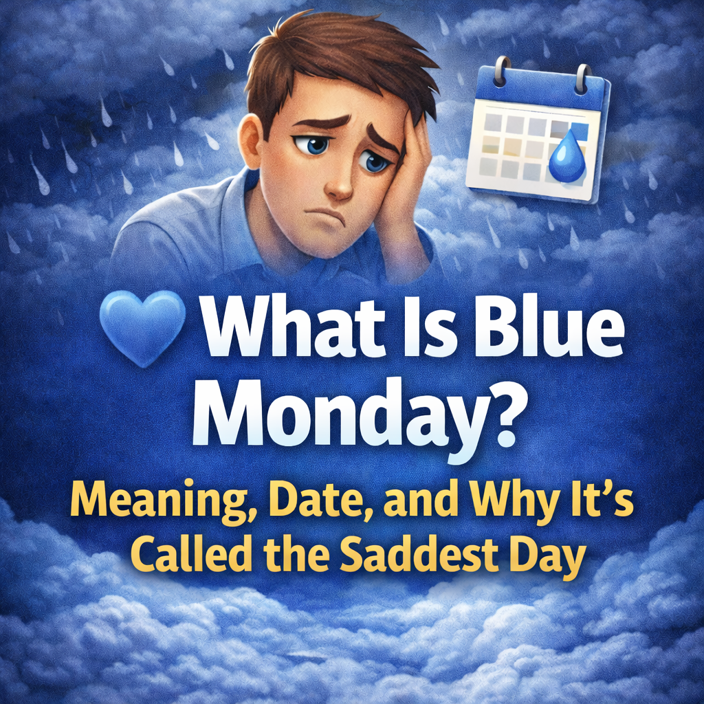 💙 What Is Blue Monday? Meaning, Date, and Why It’s Called the Saddest Day
